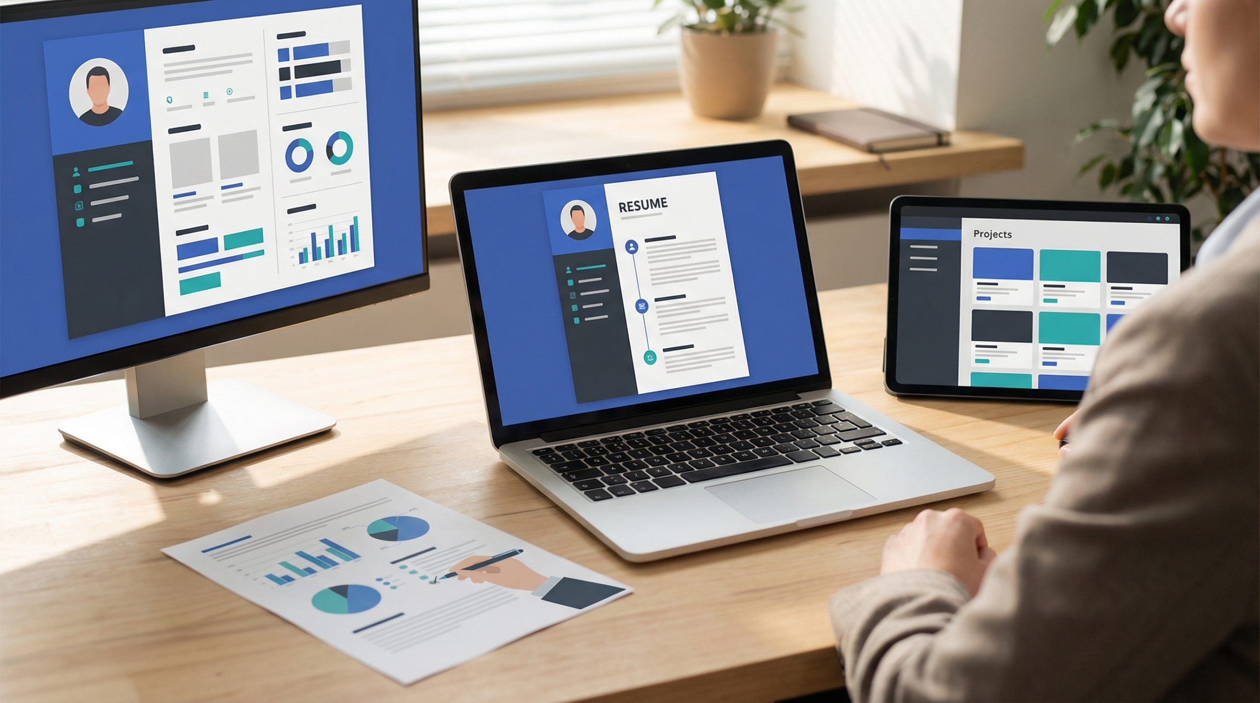 Currículo Simplificado para Destacar Projetos, Resultados e Habilidades